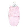 Baby Mode Signature Popcorn Sherpa Swaddle Bag: Light Pink 0-6M