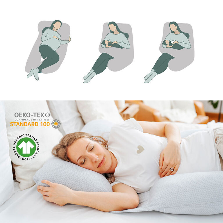 XXL Maternity Pillow Mineral Grey