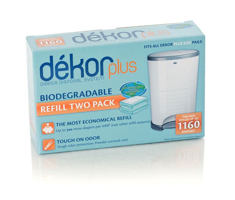 Recharges pour Diaper Dekor Plus - Paquet de 2.