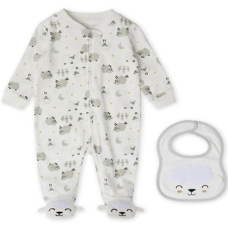 Bavoir Koala Baby pour Dormir et Jouer  couleur de la vanille, 0-3M