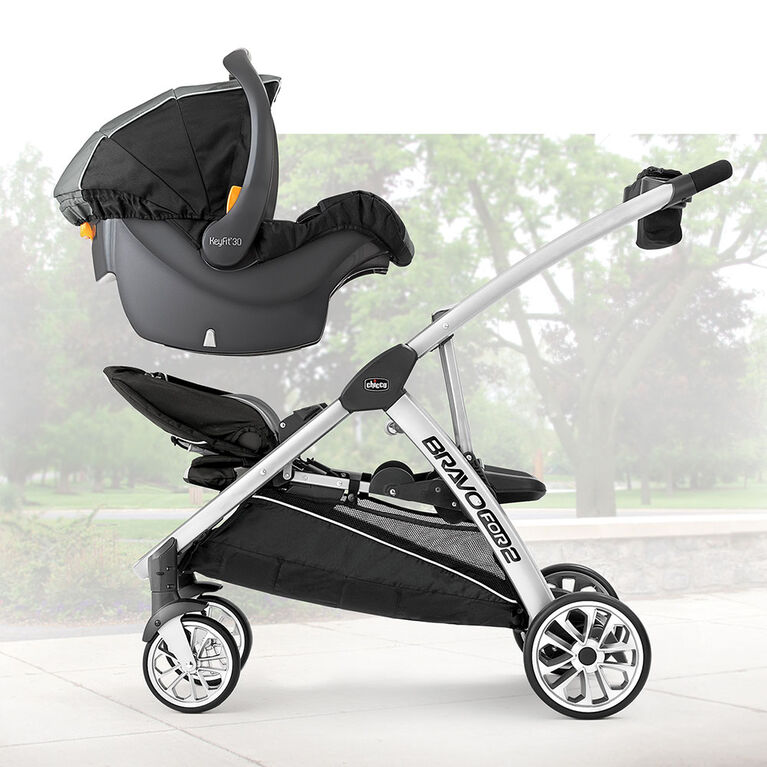Chicco BravoFor2 2-Passenger Standing/Sitting Stroller - Zinc | Babies
