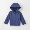 zip happy hoodie, 3-6m - dark blue