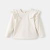 ruffle knit top , size 12-18m - Pink
