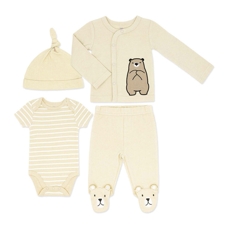 Baby Mode Coffret 4 pi&egrave;ces Take Me Home : Ours brun 3M