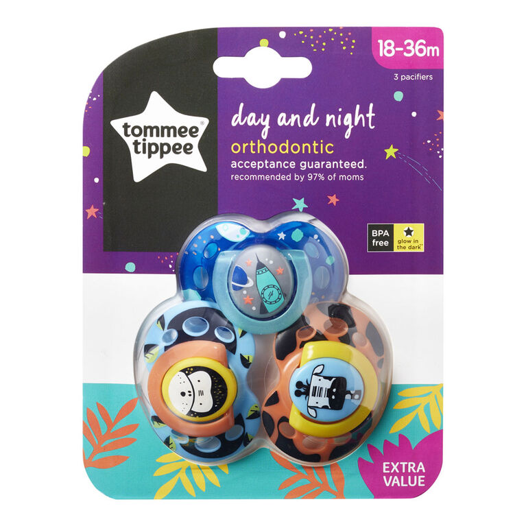 Sucette Pour Jour Et Nuit 18 36 Mois 3 Pieces Singe Edition Anglaise Babies R Us Canada Sucette Pour Jour Et Nuit 18 36 Mois 3 Pieces Singe Edition Anglaise Babies R Us Canada