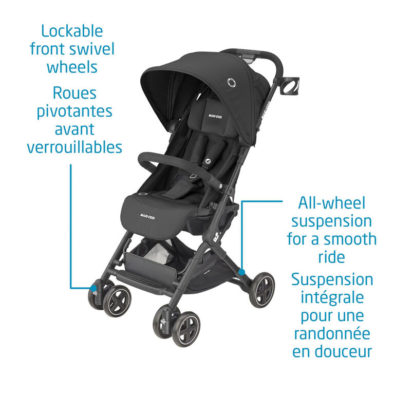 Lara Ultracompact Stroller Essentl Black