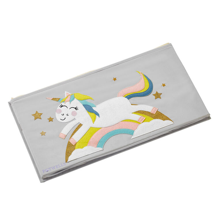 Potwells - Organisateur de coffre / coffre de rangement de jouets pour bébés et tout-petits - Licorne