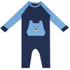 earth by art & eden - Nate Animal Pocket Coverall - Navy Heather, 3 Months