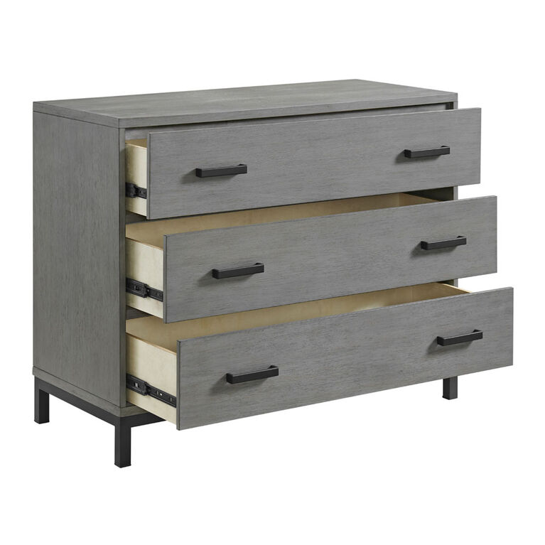 Commode Bayfield 3 Tiroirs Gris Rustique – Notre exclusivité