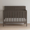 Forever Eclectic by Child Craft Wilmington Flat Top 4-in-1 Convertible Crib, Dapper Gray