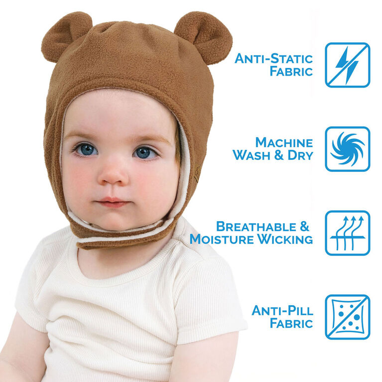 Kids Fleece Animal Hats | Brown Bear Kids Fleece Animal Hats | Brown Bear