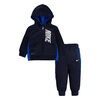 Ensemble Therma en Molleton Nike - Bleu Marin