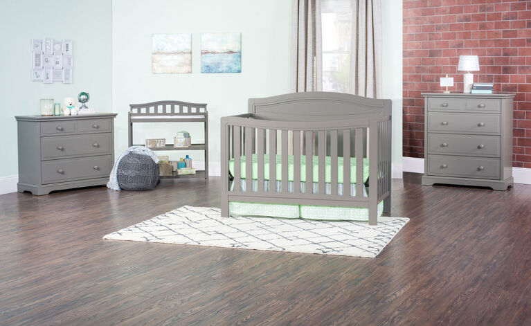 Child Craft Dresden 4-in-1 Convertible Crib - Cool Gray