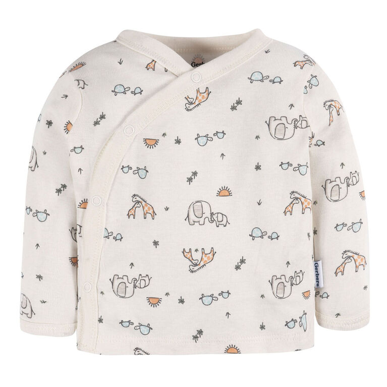 Gerber Childrenswear    Ensemble Ramenez-Moi à la Maison à boutons pression côté Éléphants Nouveau-Né