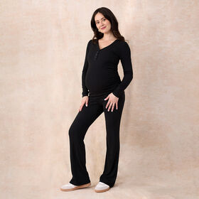 Motherhood - Rollover Wasitband Flare Pant - Black - S