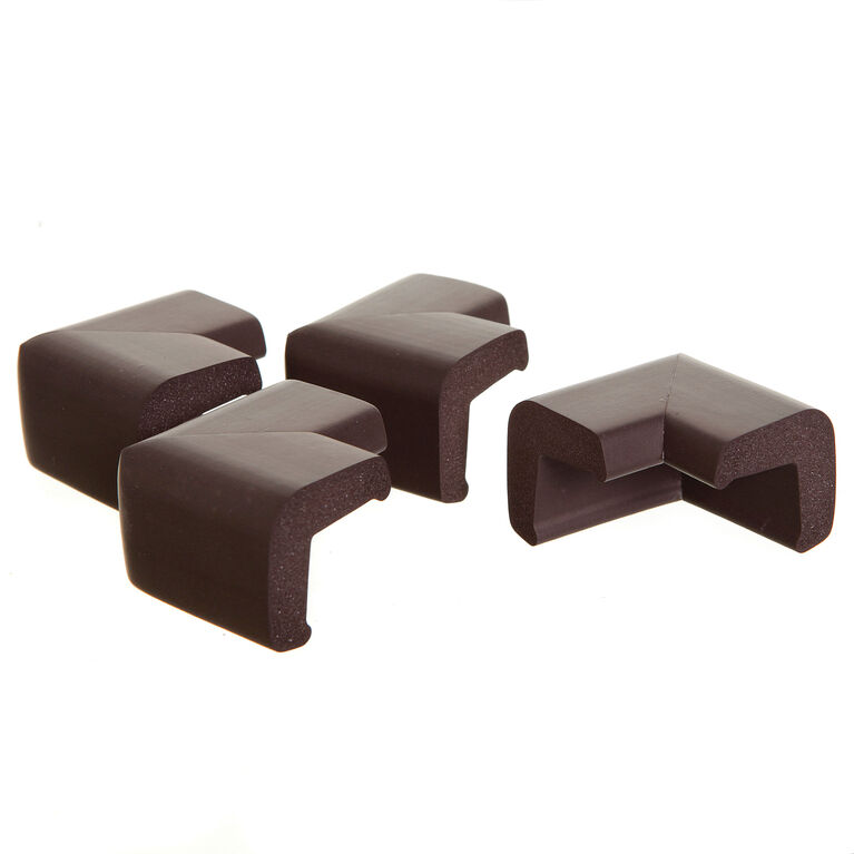 Dreambaby Classic Foam Corner Bumpers - Brown - 4-Pack