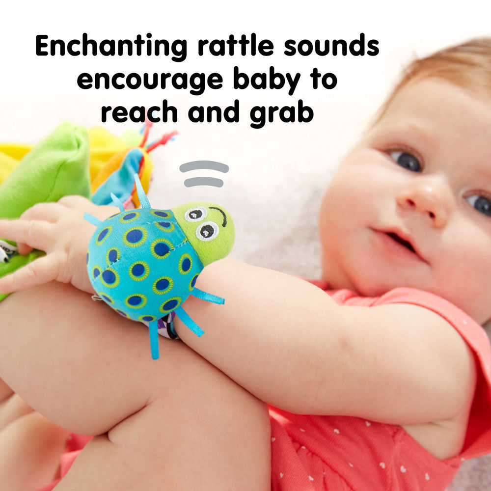 Lamaze gardenbug foot finder on sale & wrist rattle set