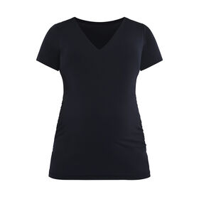 Motherhood T-Shirt À Manches Courtes Et Col En V Froncé Sur Le Côté