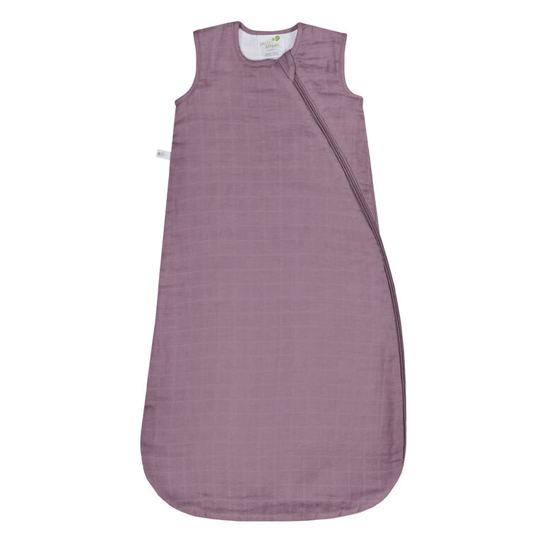 Perlimpinpin-Muslin sleep bag 1.5 TOG-Plum-18-36m