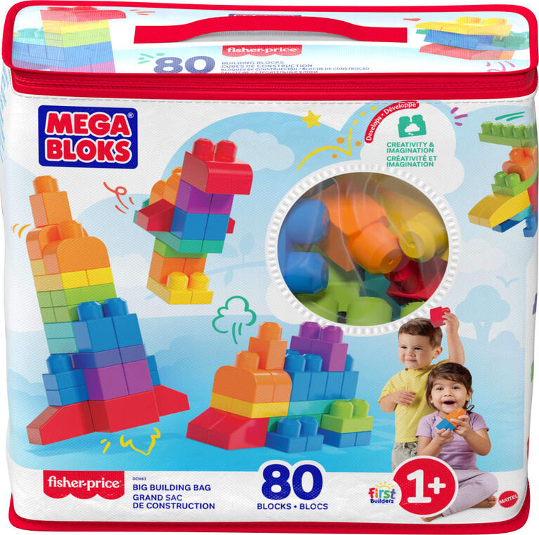Grand Sac de Construction avec 80 Briques