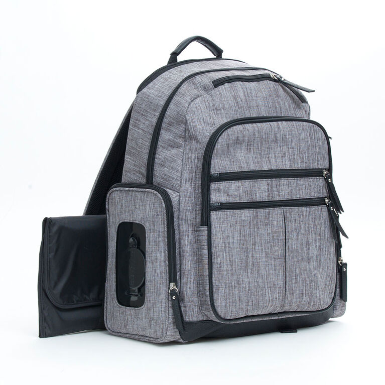 Baby Boom Places & Spaces Backpack Diaper Bag - Grey