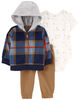 Carter's Three Piece Little Cardigan Set Navy  24M