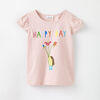 all aflutter tee, 12-18m - light pink print