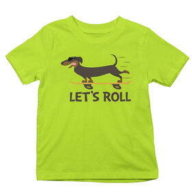 Lets Roll Short Sleeve Tee - Neon Yellow - 4T