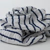 Swaddle Coton Mousseline Simple Red Rover - Navy Stripe - Notre exclusivité