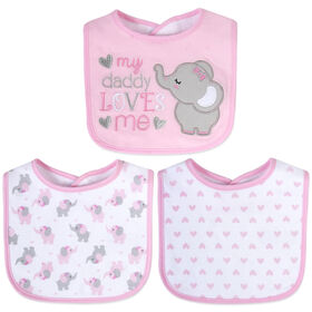 Baby Essentials - My Daddy Loves Me Bib 3Pk