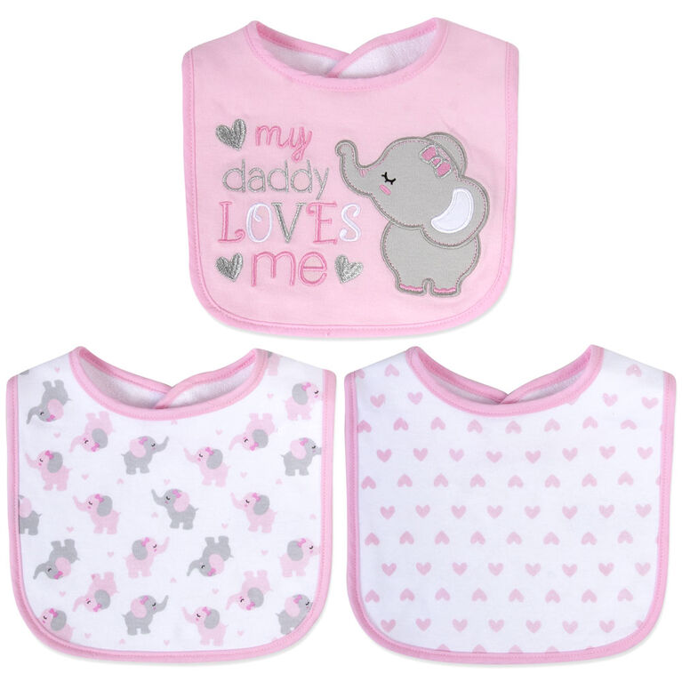 Baby Essentials - Bavoir mon papa m'aime 3Pk