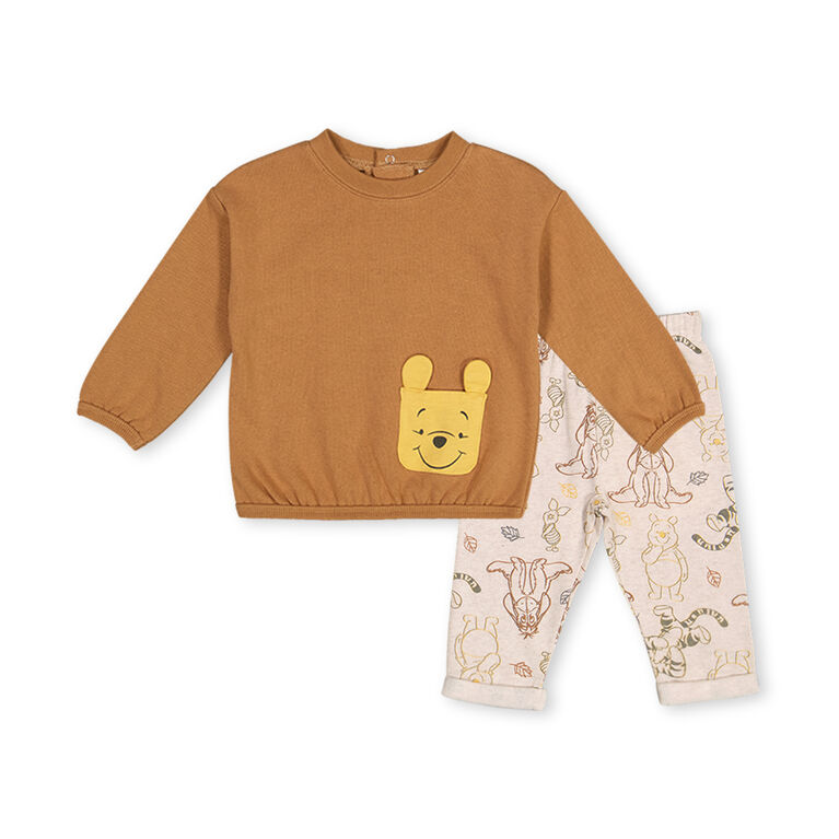 Winnie L'Ourson ens.Pantalon Brun 12/18M
