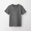 simple henley tee, 12-18m - black grindle