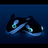 NightBuddies Light-Up Eyes Slippers Plush Orca Black