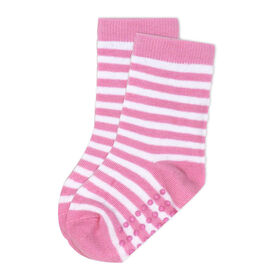 Little Wonder - chaussette pour tout-petit, rayure rose 2T-4T