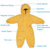 Kids Thin-Lined Rain Suits | Prairie Flowers - 4T (4-5Y)