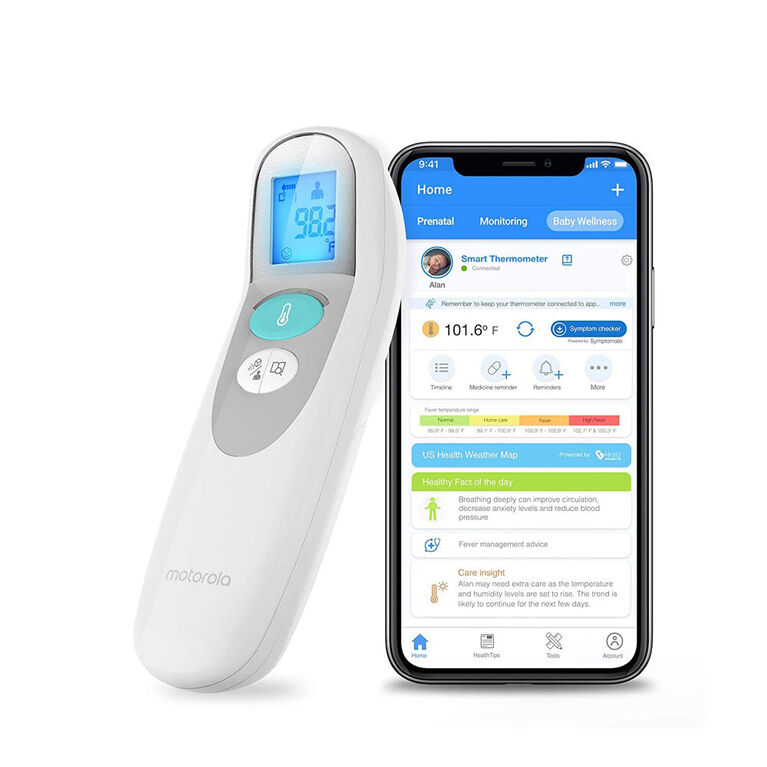 Motorola Thermomètre Sans Contact Connecté