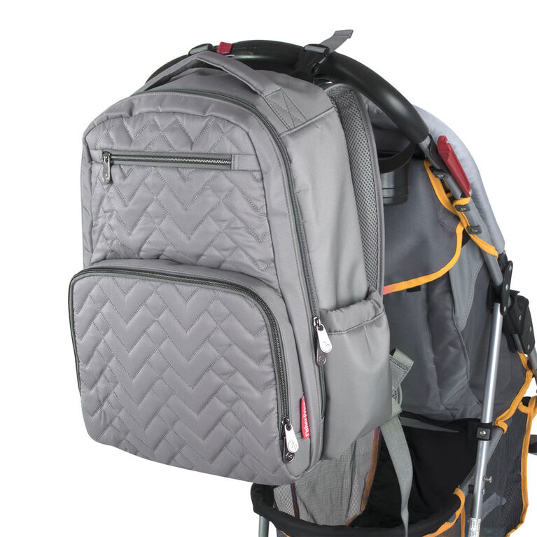 Fisher Price Morgan Quilted Backpack, Grey