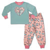 Peppa Pig 2 Piece PJ Set Long Sleeve Top and Pant - Mint/Pink - 3T