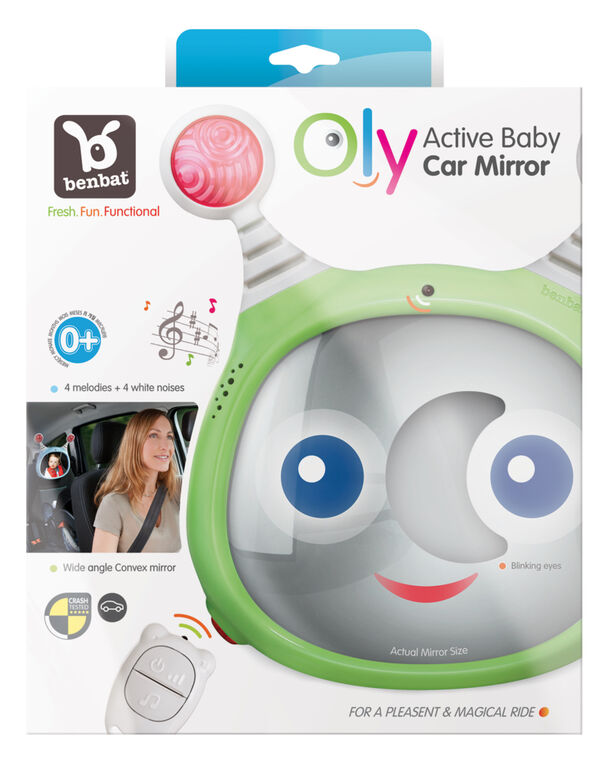 Miroir de voiture actif Oly pour bébé Benbat - Bleu / 0-18 mois