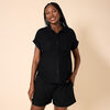 Motherhood Short Sleeve Woven Camp Shirt