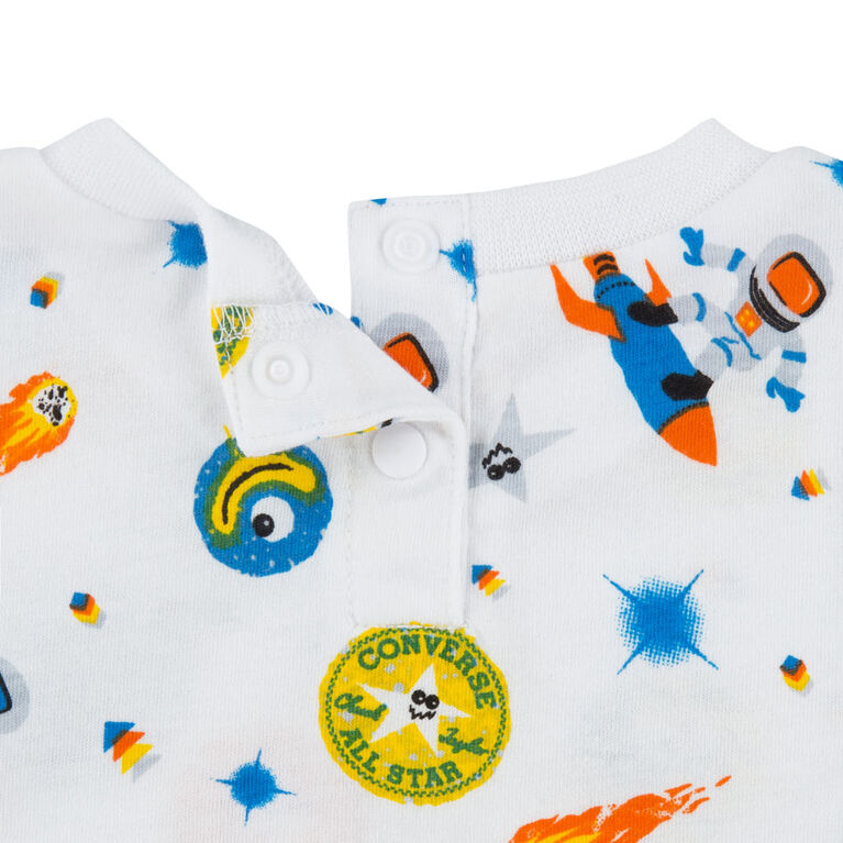 Converse Cruisers AOP Romer - White - Size 18M