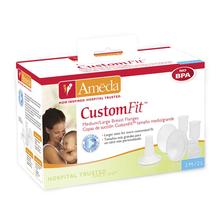 Ameda CustomFit Breast Flanges M/L