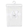 Baby Mode Signature White Pointelle Baby Blanket