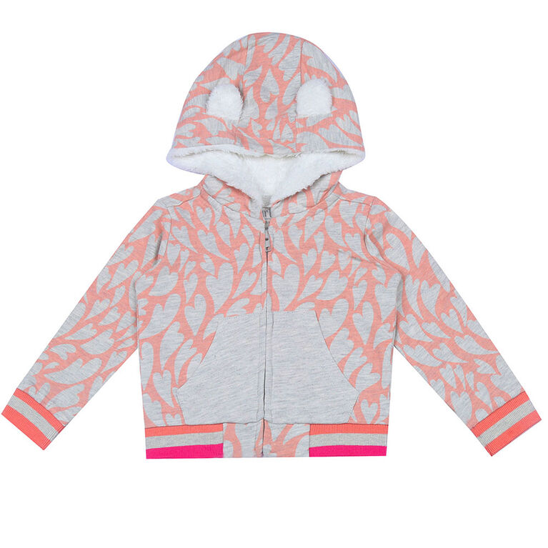 earth by art & eden - Shannon Hoodie - Outerwear - Cream Heather Multi, 18-24 Months