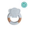 babyworks Silicone & Beechwood Teething Ring - "Elly" Elephant