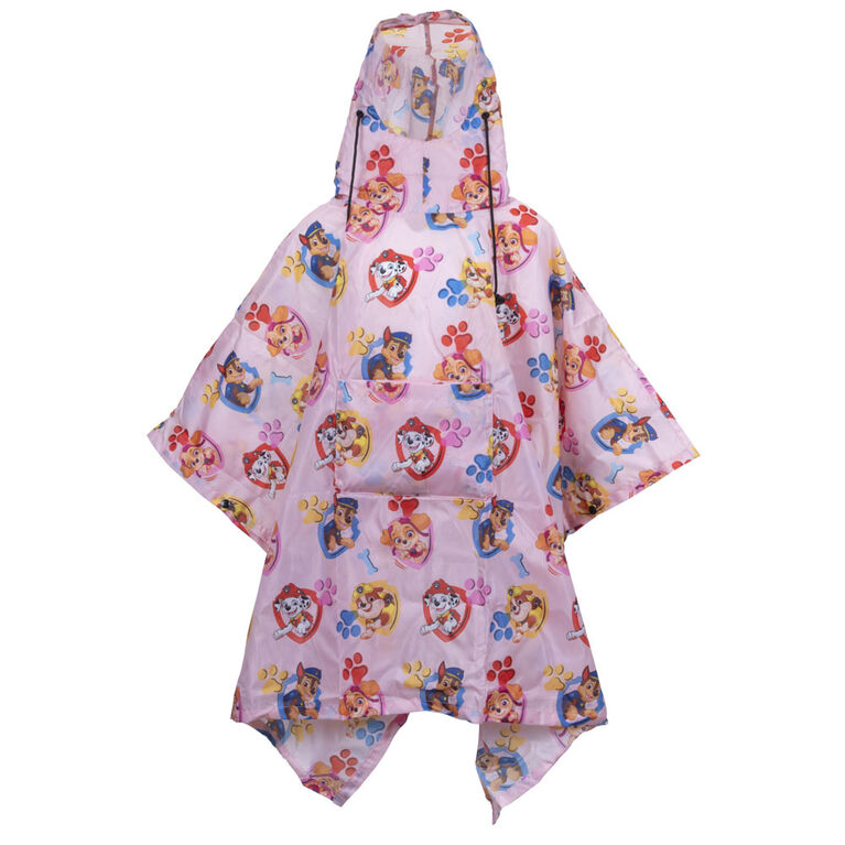 Paw Patrol Kids Paw Patrol Fold Out Poncho Multi Pink