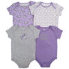 Koala Baby 4-Pack Bodysuit - Purple, 3-6 Months