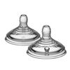 Tommee Tippee Natural Start Baby Bottle Nipples, Fast Flow, 6+ Months, Breast-Like for a Natural Latch, Anti-colic Valve, Soft Silicone, Pack of 2