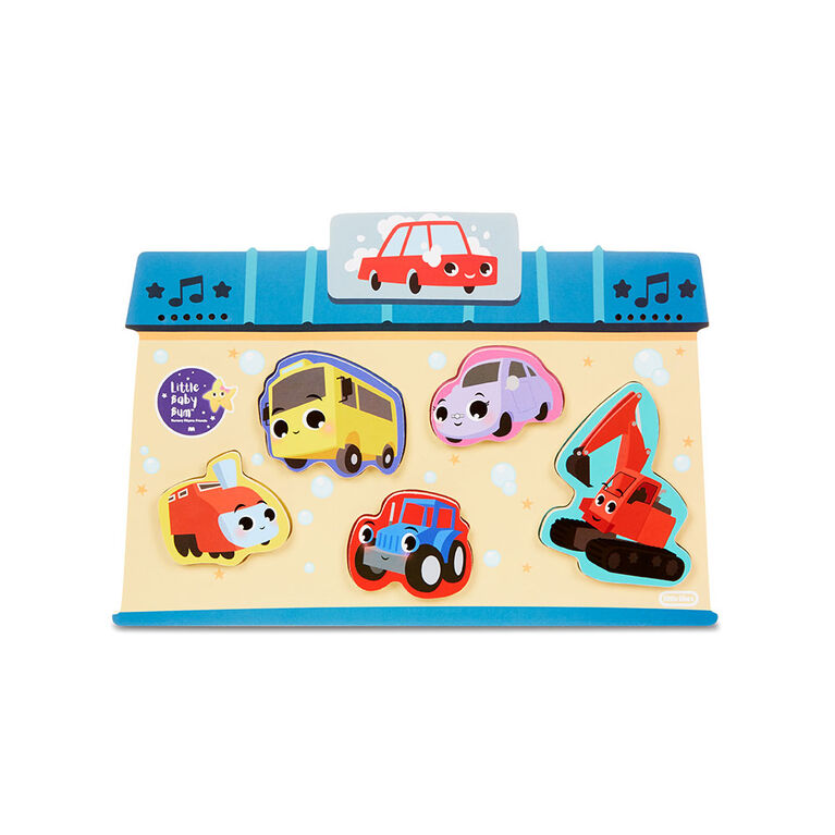 Casse-tête musical avec 5 grosses pièces en bois Little Baby Bum jouant " Les roues de l'autobus "  - Édition anglaise